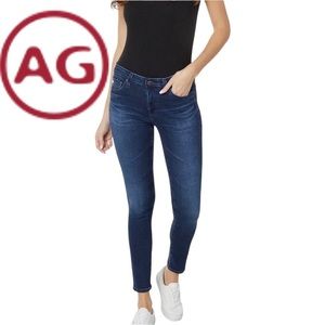 AG Adriano Goldschmied 'The Stevie Ankle' Jeans. Size 26. Dark Wash.  EUC